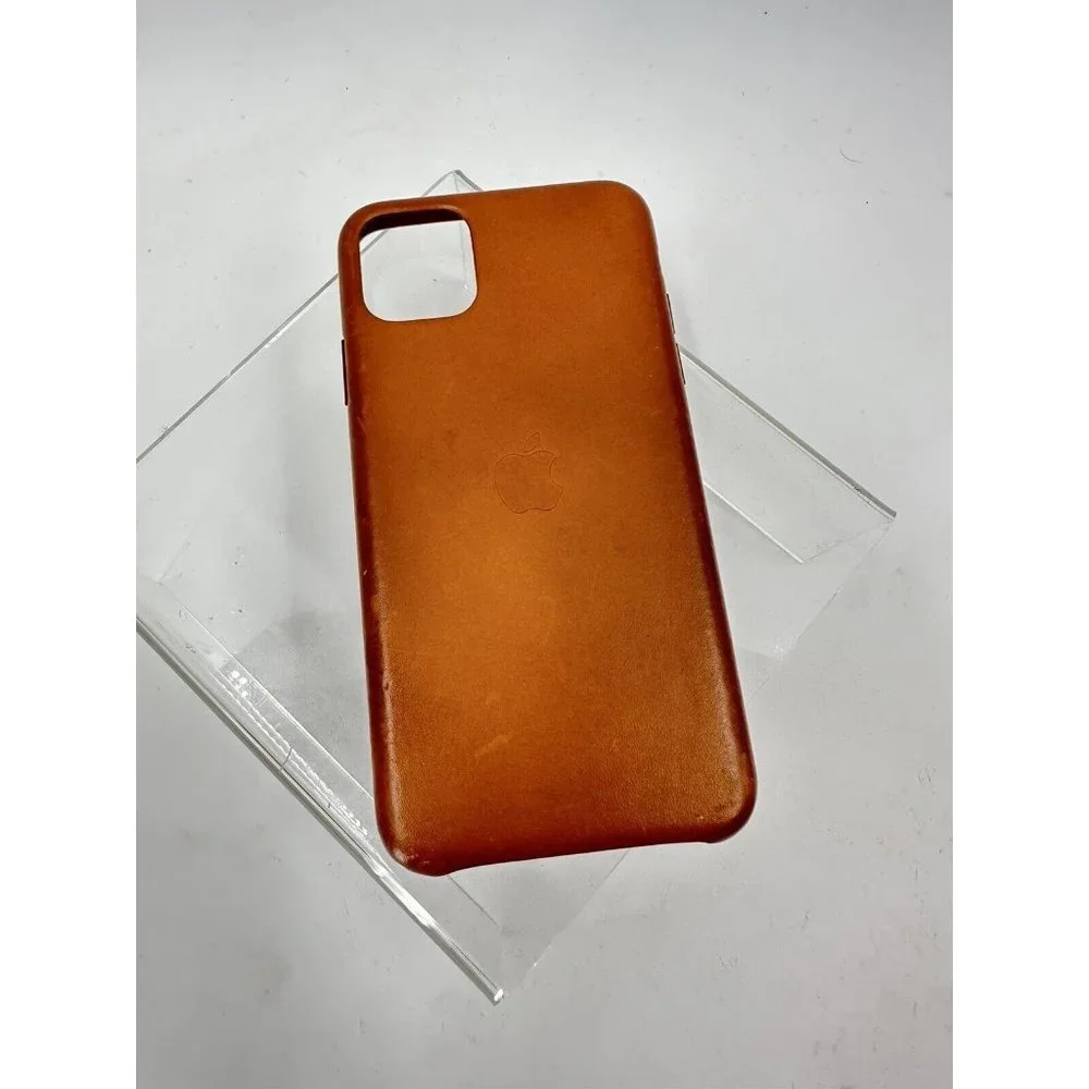 Apple Leather Case for iPhone 11 Pro Max - Saddle Brown (K)